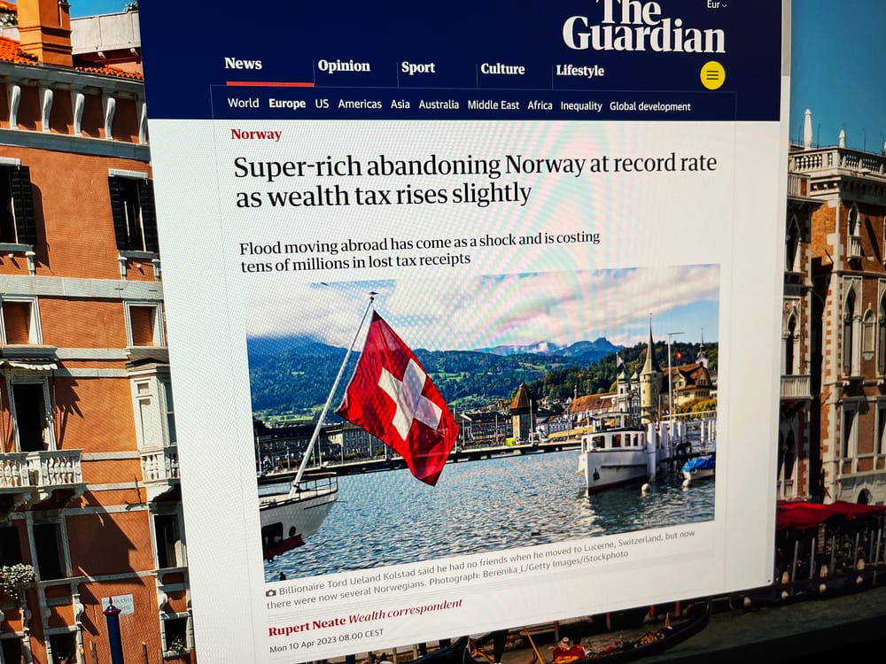 Has Jamus Lim commented on Norway’s wealth tax driving the rich away? post image