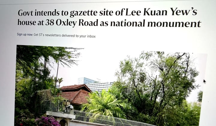 Preservation of LKY’s 38 Oxley Rd. house serves the opposition far more than the PAP Feature image